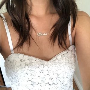 LACE SWEETHEART CROP TANK